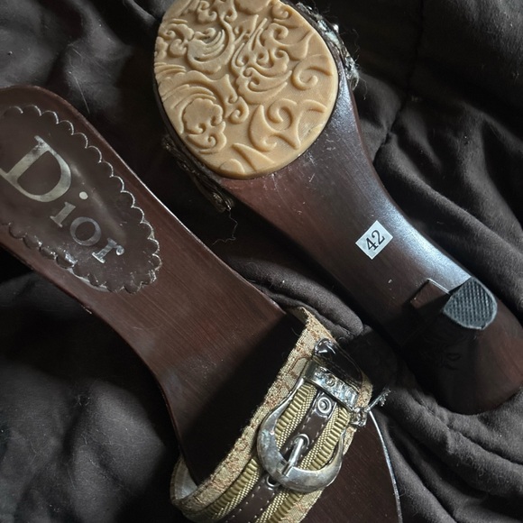 Dior Tan and Brown Mules main image 0